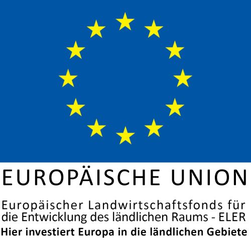 Das Bild zeigt das Logo des Europäischen Landwirtschaftsfonds für die Entwickung des ländlichen Raumes - ELER