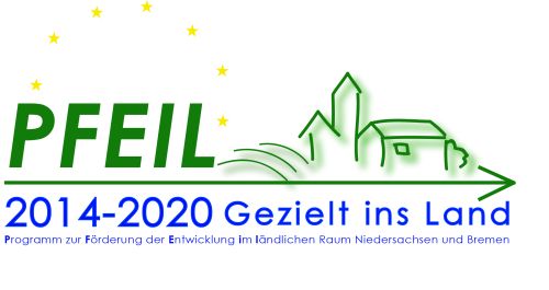 Logo des Programm zur Förderung der Entwicklung im ländlichen Raum (Pfeil).
